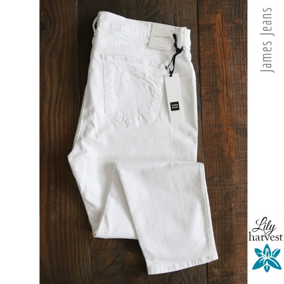 James Jeans Denim - White Cigarette Leg Jeans - Twiggy [James Jeans]